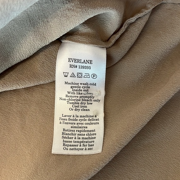 Everlane 100% Silk sheer button down - Picture 3 of 8